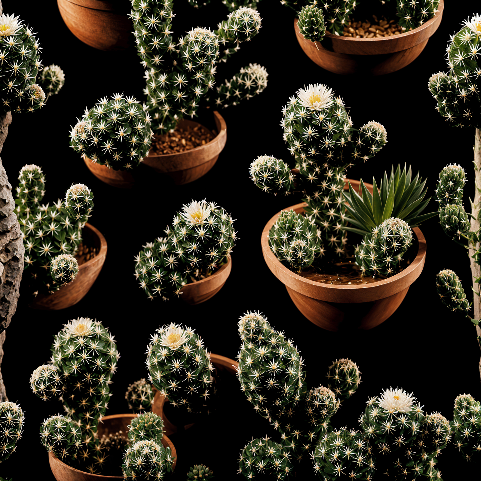 Mammillaria vetula plant with detailed leaves in a planter, under clear indoor lighting.