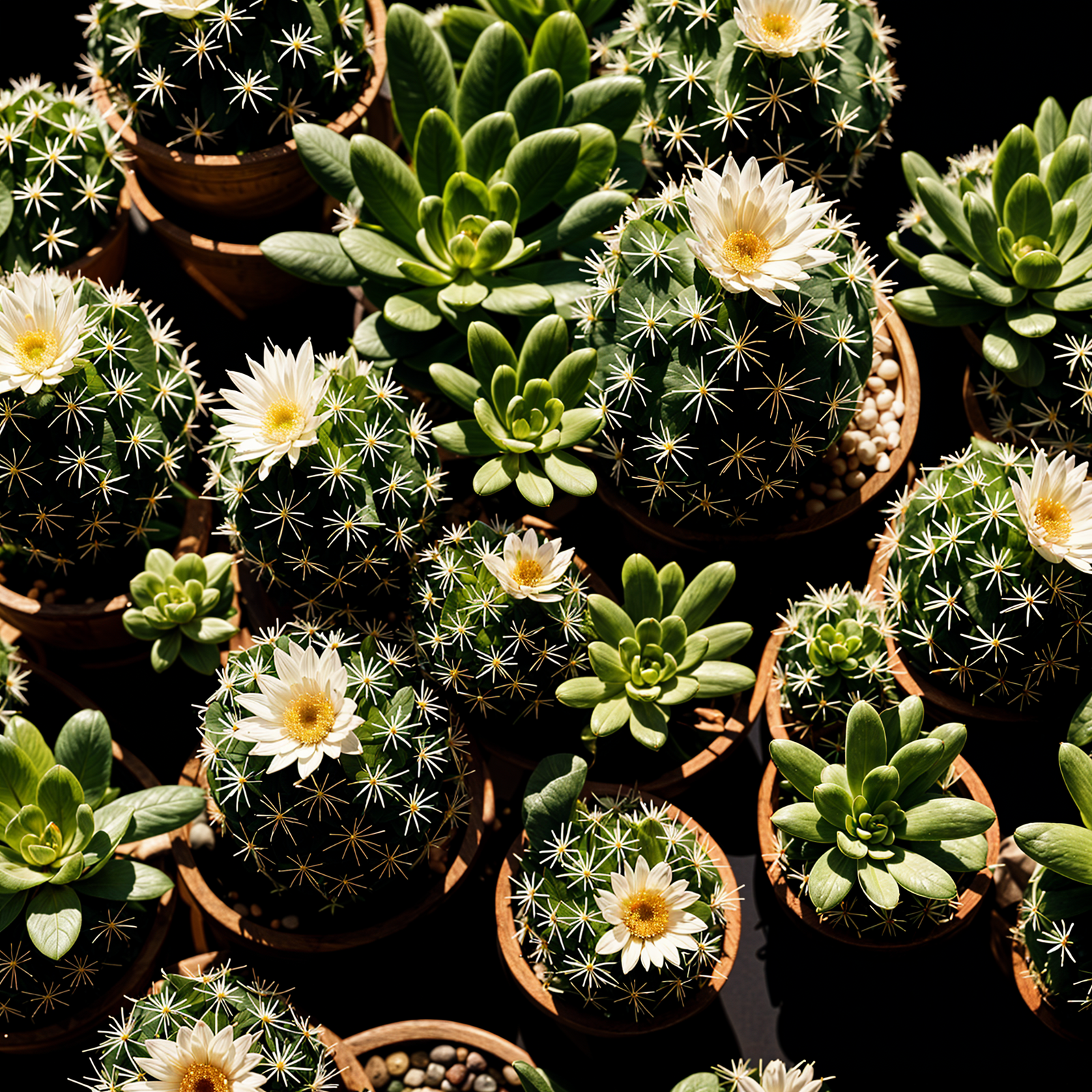 Mammillaria vetula plant with detailed leaves in a planter, under clear indoor lighting.