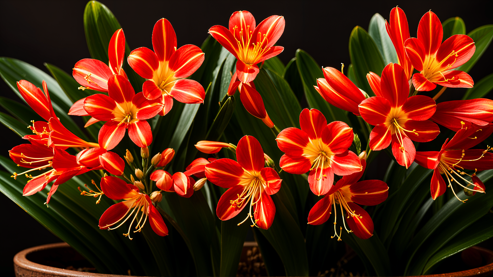 Clivia miniata plant card photo