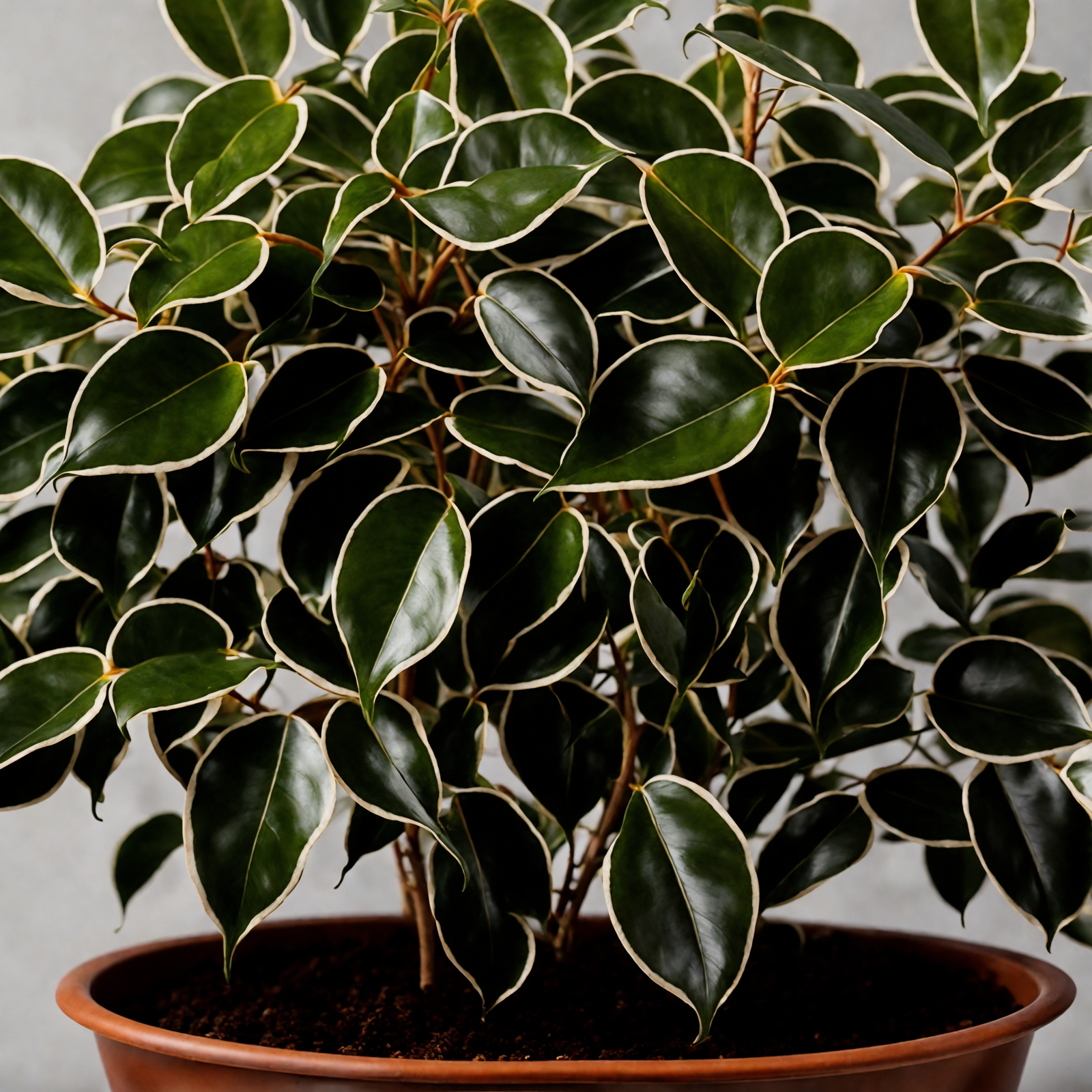 Ficus benjamina plant card photo