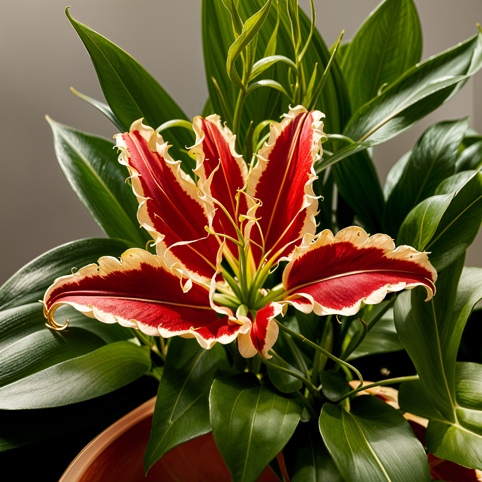 Gloriosa superba plant card photo