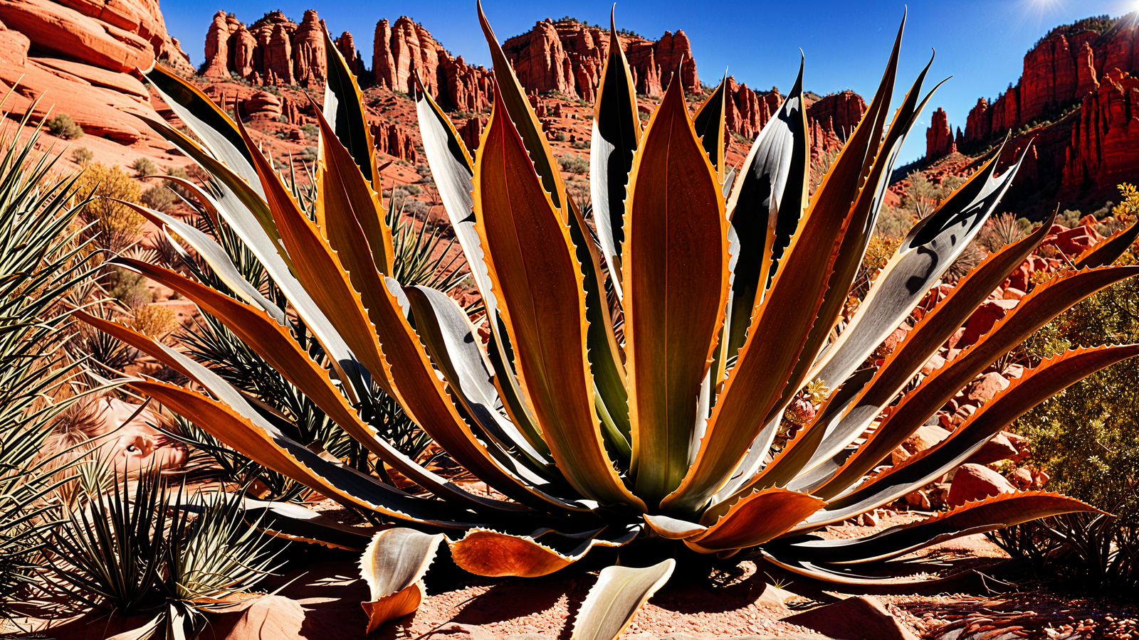 Agave americana plant card photo