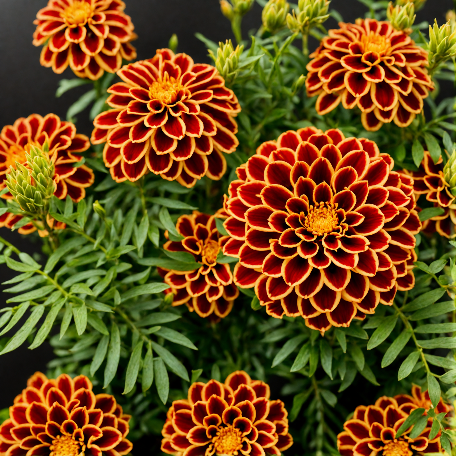 Tagetes erecta plant card photo