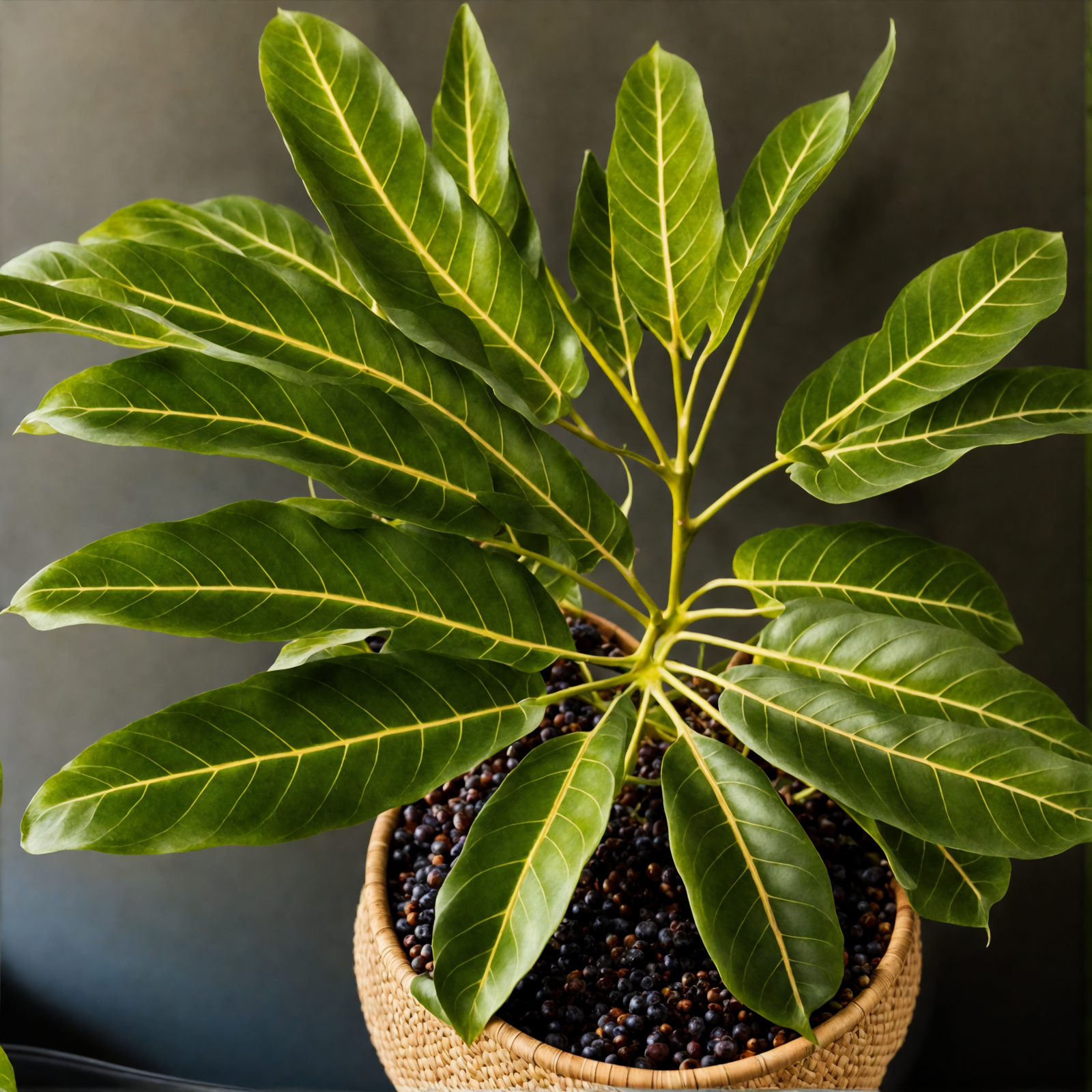 Schefflera actinophylla plant card photo